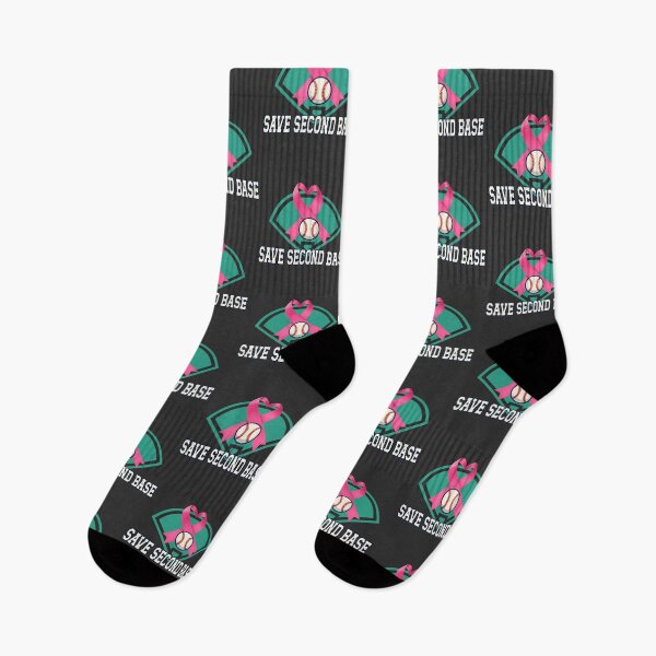 Item preview, Save second Base Baseball Player Breast Cancer Awareness  designed and sold by Colorfulman.