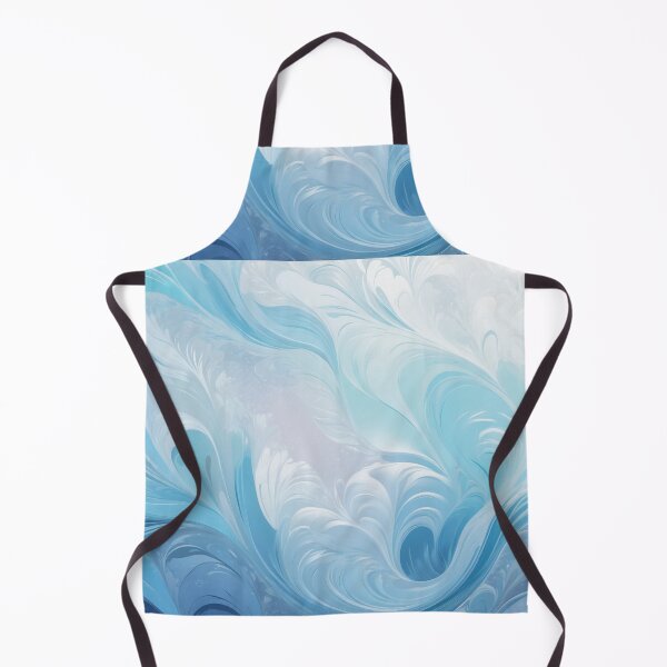 Item preview, Winter-Inspired Blue and White Abstract Swirl Design designed and sold by SassyArtistry.