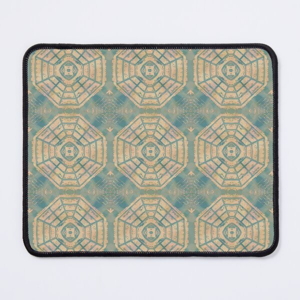 Item preview, Chinese Medallion V3 - Yellow Ochre designed and sold by Carina Parry Studios.