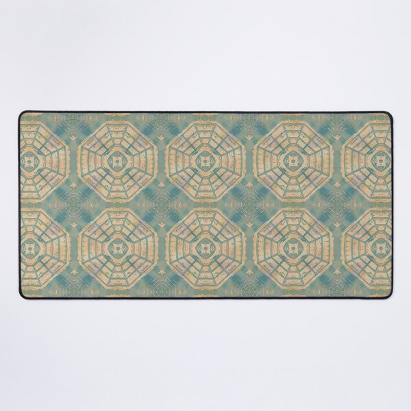 Item preview, Chinese Medallion V3 - Yellow Ochre designed and sold by Carina Parry Studios.