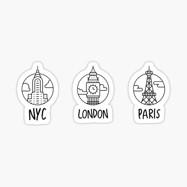 city circles Sticker