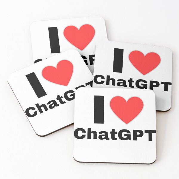 Item preview, I Love Chatbot Minimalist Design designed and sold by ZetaDream.