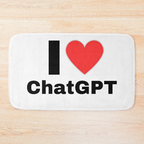 Item preview, I Love Chatbot Minimalist Design designed and sold by ZetaDream.