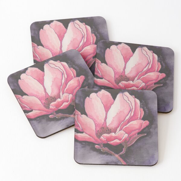 Artikelvorschau, Leuchtend rosa Magnolie entworfen und verkauft von Geoffrey & Michelle Thomson.
