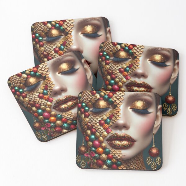 Item preview, Festive Fish scales designed and sold by Vibranta Studio.