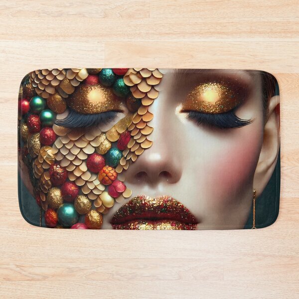 Item preview, Festive Fish scales designed and sold by Vibranta Studio.