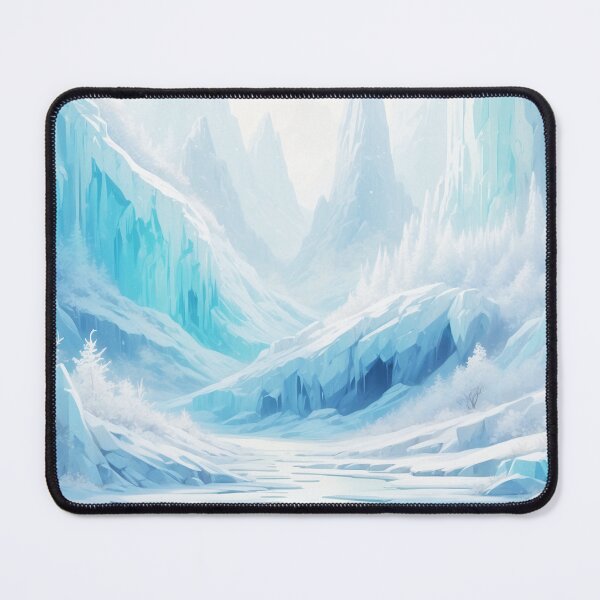 Item preview, Majestic Frozen Landscape with Icy Peaks and Snowy Valleys designed and sold by SassyArtistry.