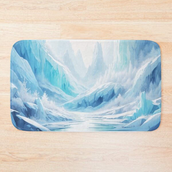 Item preview, Majestic Frozen Landscape with Icy Peaks and Snowy Valleys designed and sold by SassyArtistry.