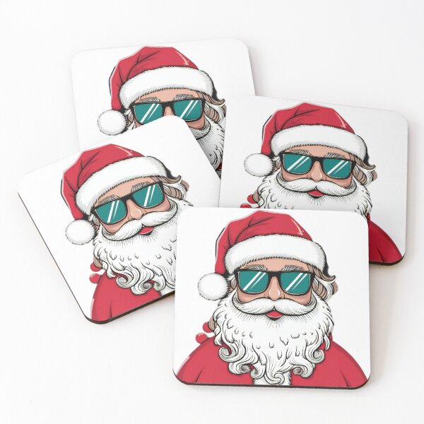 Item preview, Cool Santa with Sunglasses Christmas Sticker designed and sold by lubushop1.