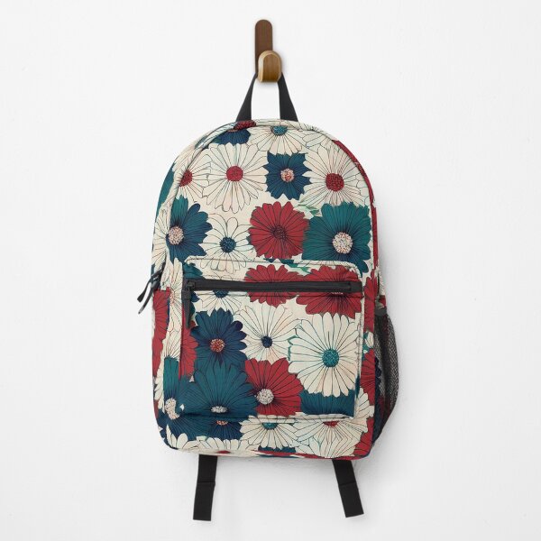 Item preview, White, Red, Blue Daisies - Abstract designed and sold by sonjas.
