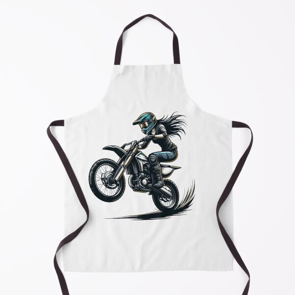 Item preview, MotoCross Lady, Woman on motorcycle, Girl on Dirt Bike Braaap designed and sold by Cr320.