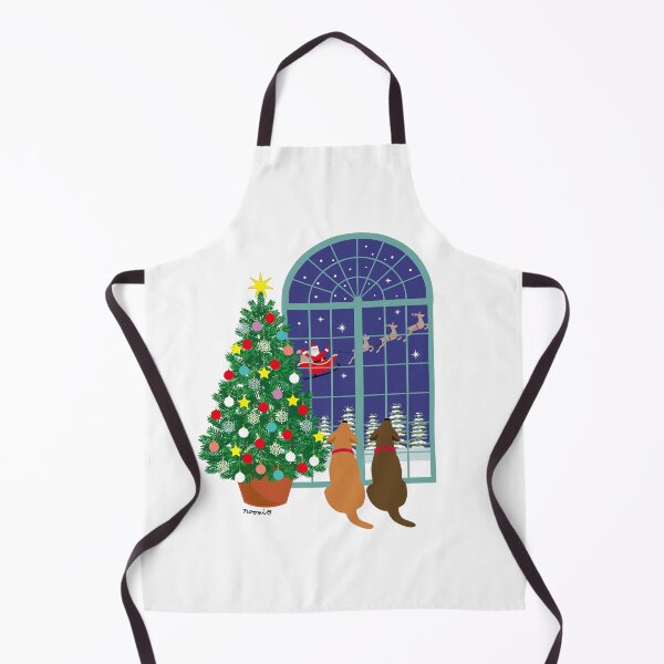Item preview, Fox Red Labrador and Chocolate Labrador Magical Night Christmas designed and sold by HappyLabradors.