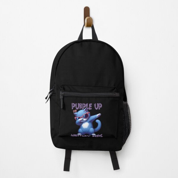 Item preview, Purple Up For Military Kids Month Of The Military Cool Dabbing Cat designed and sold by Smix Pixels.