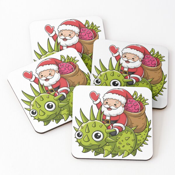 Item preview, Santa Riding a Spiky Dragon Christmas Sticker designed and sold by lubushop1.