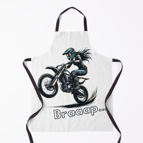 Item preview, MotoCross Lady, Woman on motorcycle, Girl on Dirt Bike Braaap designed and sold by Cr320.