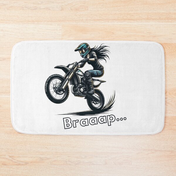 Item preview, MotoCross Lady, Woman on motorcycle, Girl on Dirt Bike Braaap designed and sold by Cr320.