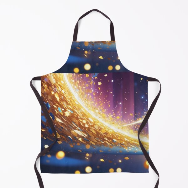 Item preview, Golden Light Swirls with Sparkling Particles on Vibrant Background designed and sold by SassyArtistry.