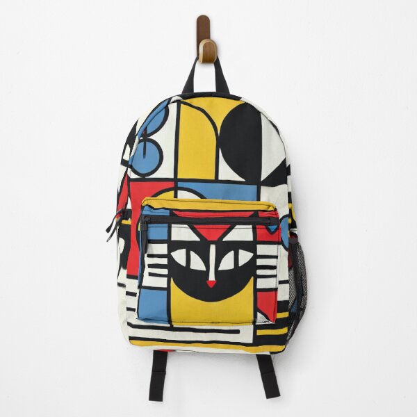 Artikelvorschau, Geometrische Katzen: Eine modernistische Hommage an Mondrian und Bauhaus-Design entworfen und verkauft von Drawmecute.
