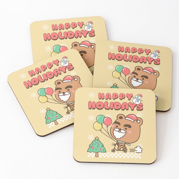 Item preview, Santa bear is Happy holidays designed and sold by JiraVibes.