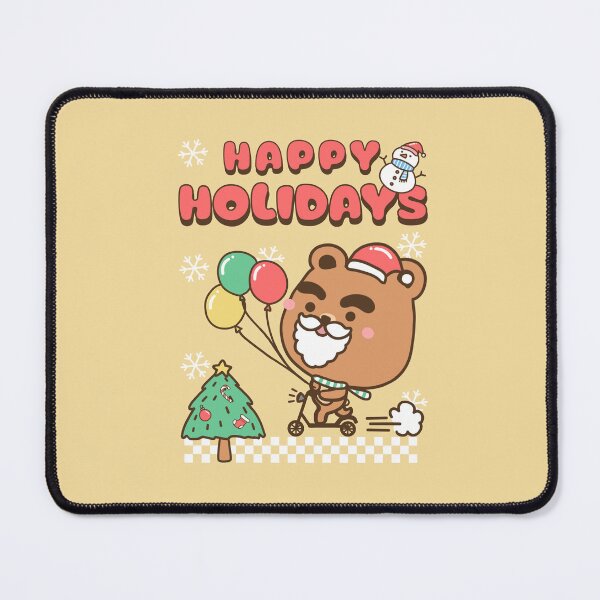 Item preview, Santa bear is Happy holidays designed and sold by JiraVibes.
