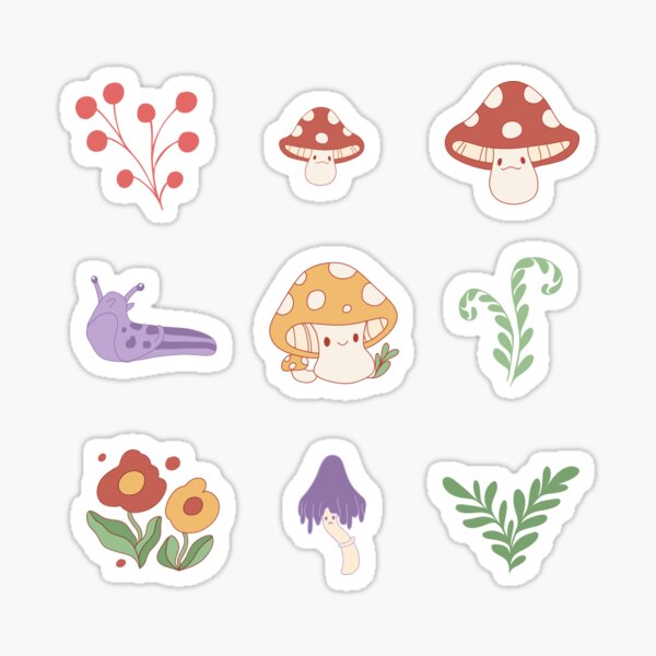 Mushroom Life Sticker