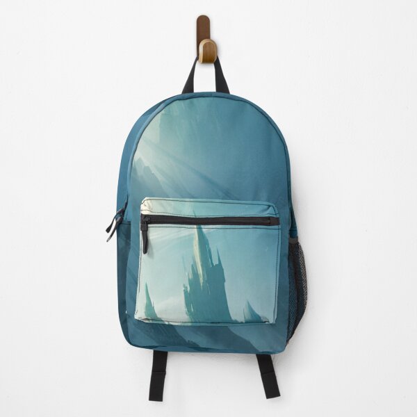 Item preview, Moonlight landscape with gothic-style castle in blue shades background designed and sold by Sand-Store.