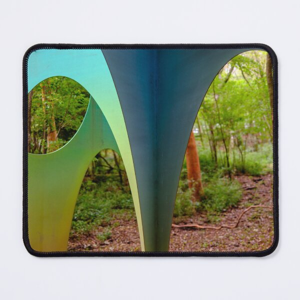Item preview, Crescent-shaped windows cut into titanium plates designed and sold by Pix4Japan.