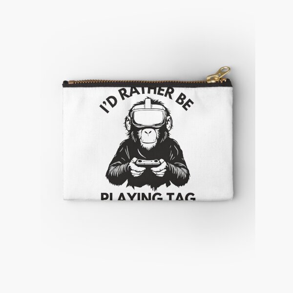 Item preview, I’d Rather Be Playing TAG VR Monkey Gaming Art designed and sold by Alex Songs.