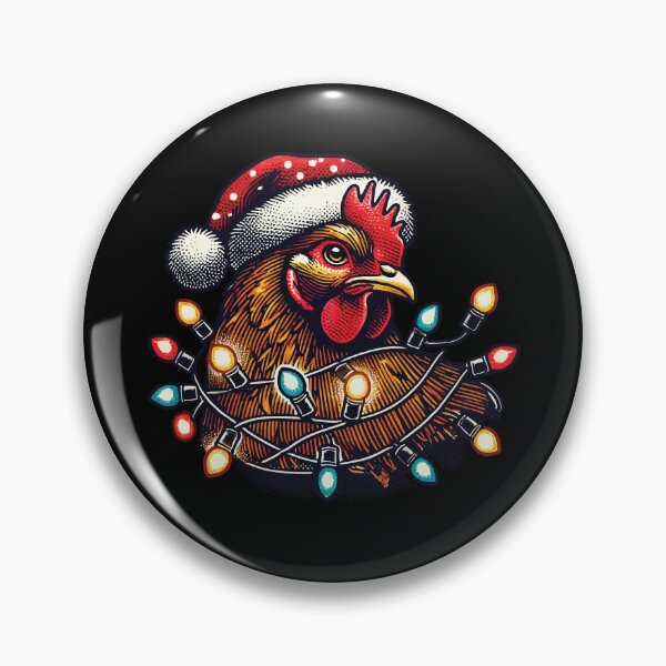 Item preview, Festive Chicken In Santa Hat For Weihnachten designed and sold by LuminOrb.