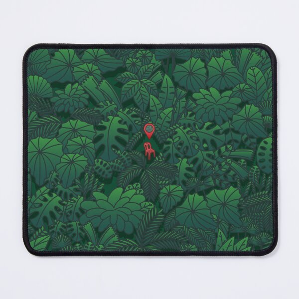 Item preview, Red chair with location icon in the jungle. designed and sold by Athicha44.