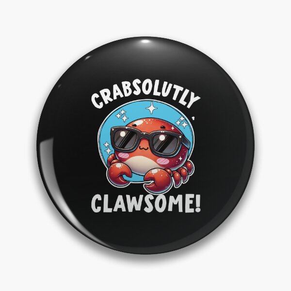 Item preview, Crabsolutely Clawsome Funny Crab Puns designed and sold by samah82.