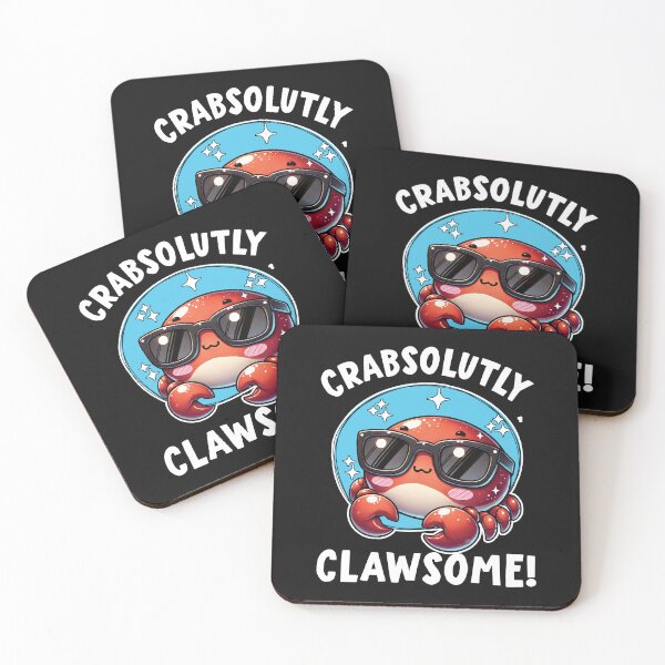 Item preview, Crabsolutely Clawsome Funny Crab Puns designed and sold by samah82.