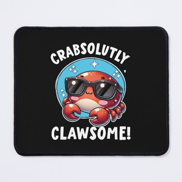 Item preview, Crabsolutely Clawsome Funny Crab Puns designed and sold by samah82.