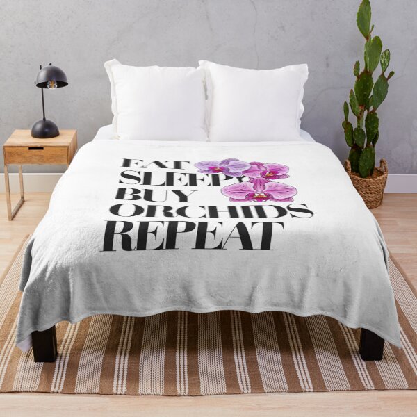 Item preview, eat sleep buy orchids repeat designed and sold by jkrphoto.