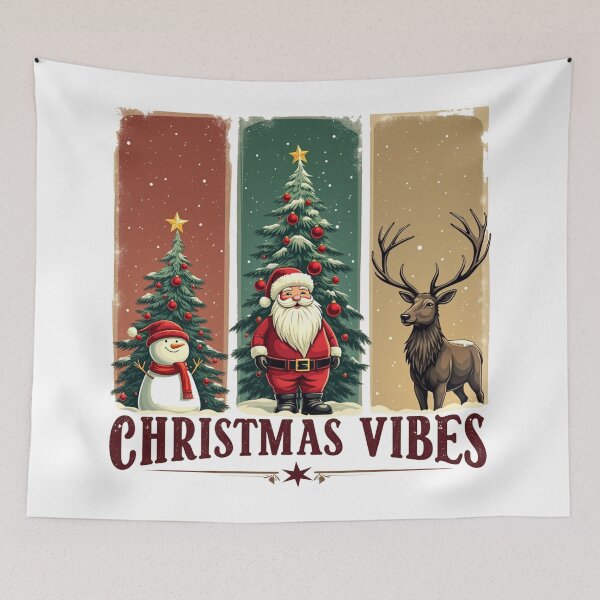 Item preview, Merry Christmas Vibes Only Xmas designed and sold by Blok45.