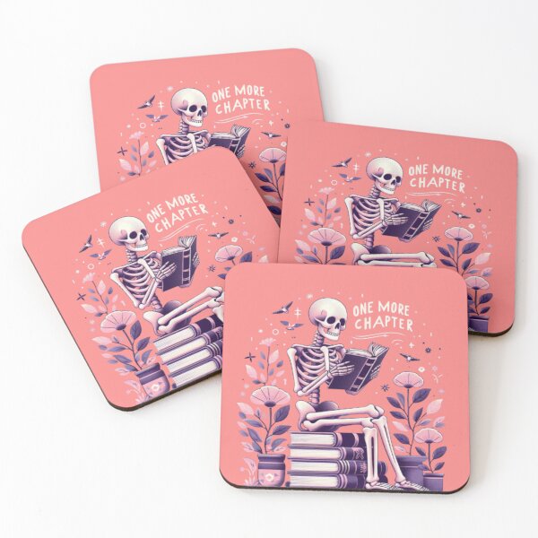 Item preview, One More Chapter Skeleton Book Addict designed and sold by Fictio ⭐​⭐​⭐​⭐​⭐​.