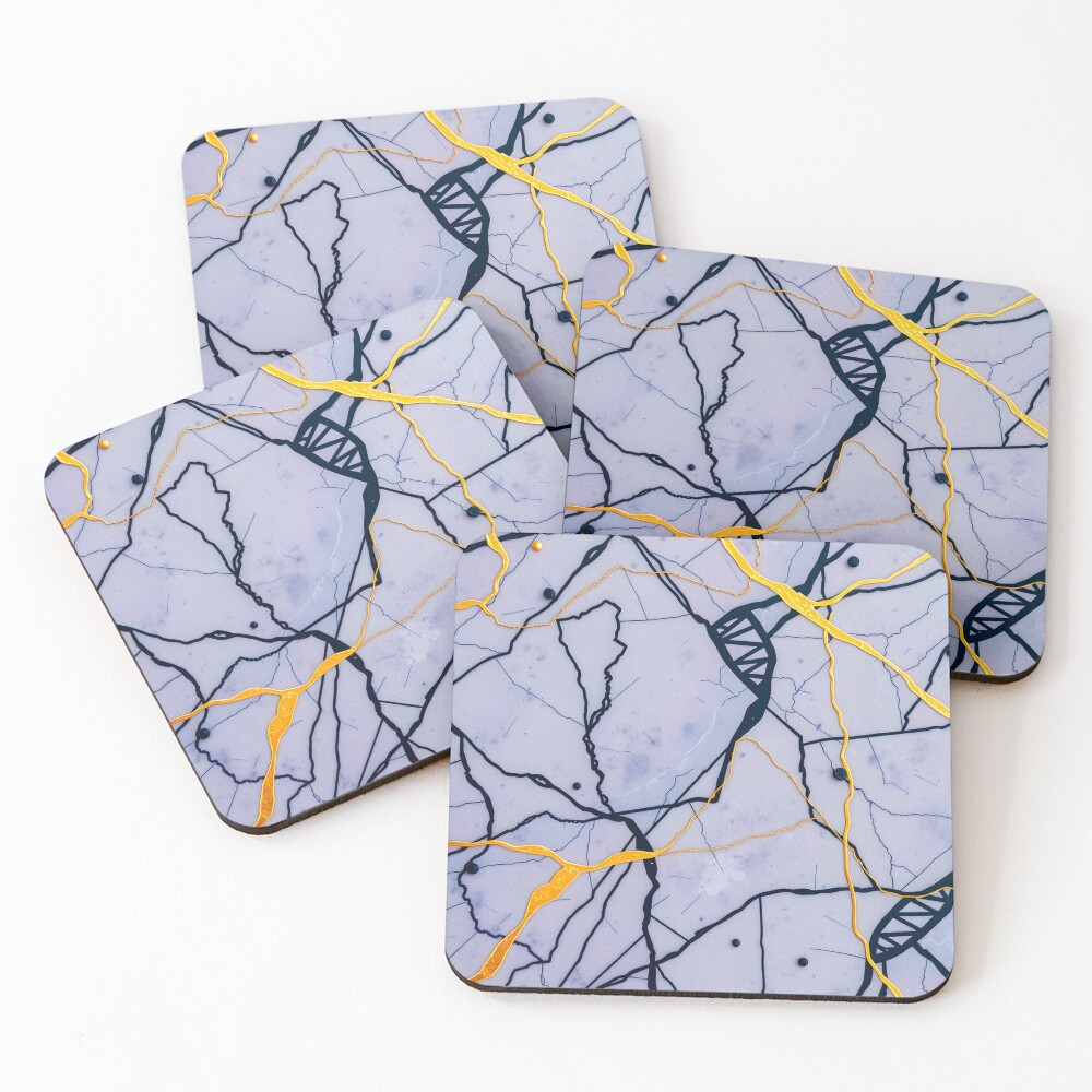 Item preview, Coasters (Set of 4) designed and sold by PineSunStudio.