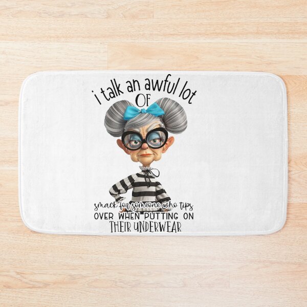 Item preview, I talk an awful lot of smack for someone who tips over when putting on their underwear- mom, girl, fit design fun designed and sold by Dominika Farkašová.