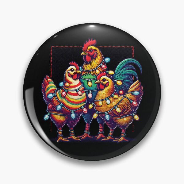 Item preview, Funny Christmas Chickens Fairy Lights designed and sold by LuminOrb.