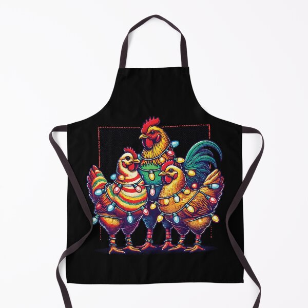 Item preview, Funny Christmas Chickens Fairy Lights designed and sold by LuminOrb.