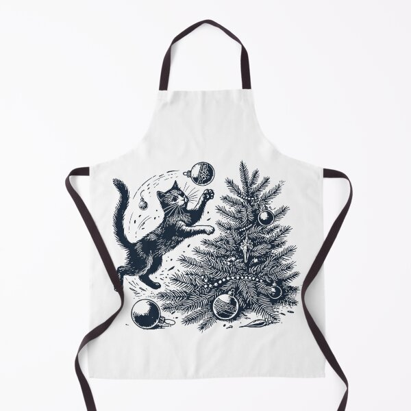 Item preview, Funny Cat Christmas Retro Vintage Style designed and sold by LuminOrb.
