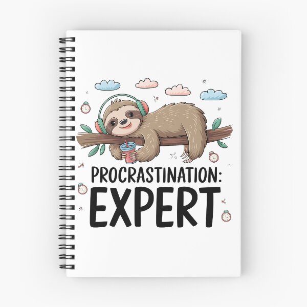 Item preview, Procrastination Expert Sloth designed and sold by Lily-and-Lyle.