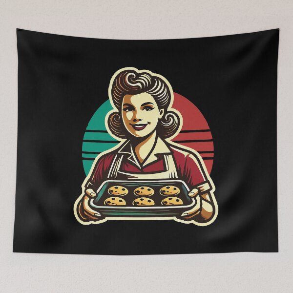 Item preview, Nostalgic Baking Experience Retro designed and sold by LuminOrb.