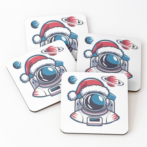 Item preview, Astronaut Santa with Planets Christmas Art designed and sold by lubushop1.
