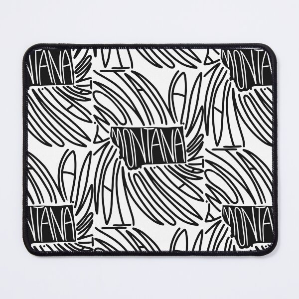 Item preview, Montana State - MT Map and Flag - Black and White - Typography USA America North The Treasure State designed and sold by Ranggasme.