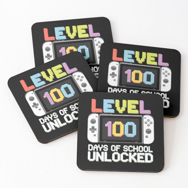 Item preview, Level 100 Days of School Unlocked Pixel Art Gaming designed and sold by Hananiah Merch.