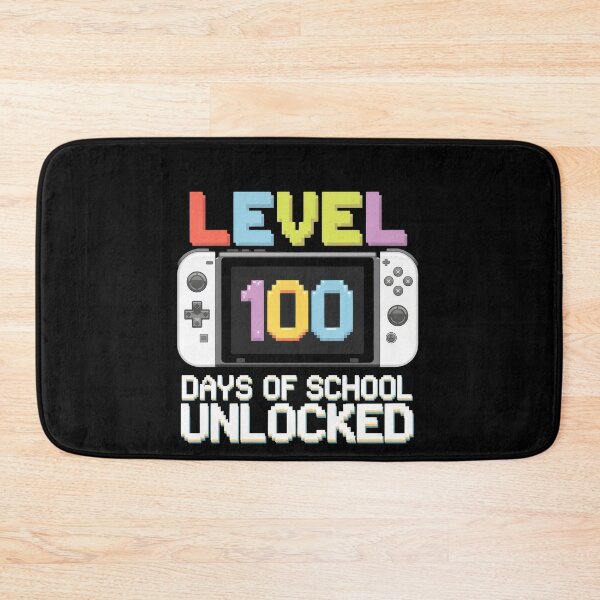 Item preview, Level 100 Days of School Unlocked Pixel Art Gaming designed and sold by Hananiah Merch.