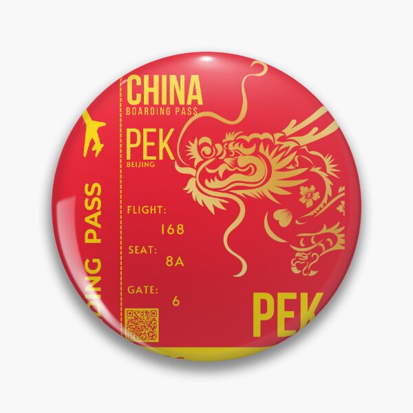 Item preview,  China Boarding Pass Cute Dragon  Stylized designed and sold by InkWhirl.