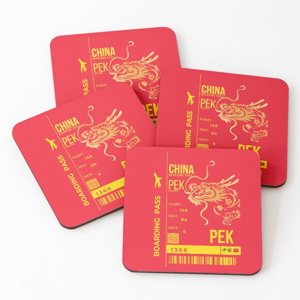 Item preview,  China Boarding Pass Cute Dragon  Stylized designed and sold by InkWhirl.