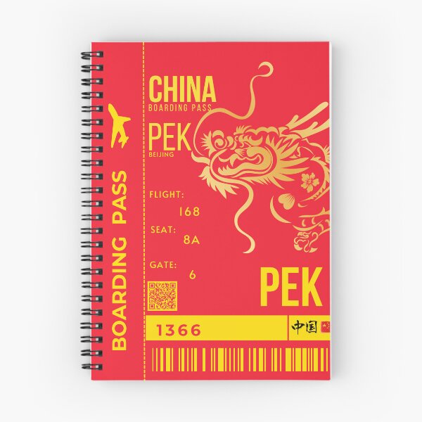 Item preview,  China Boarding Pass Cute Dragon  Stylized designed and sold by InkWhirl.